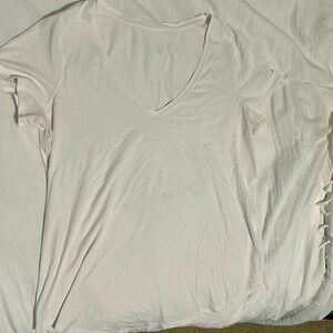 White Lululemon Short Sleeved Top